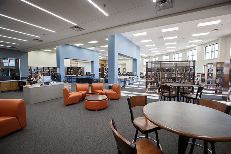 wide shot of the library