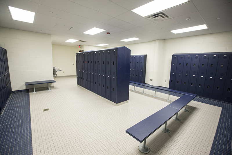 view of boys locker room